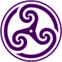 Purple Wheeled Triskelion2 icon